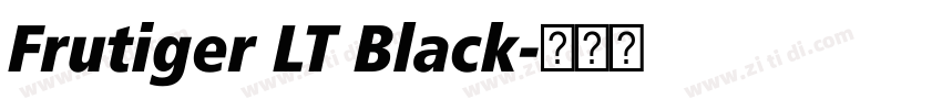 Frutiger LT Black字体转换 Frutiger LT Black字体转换